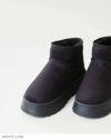厚底ムートンブーツ