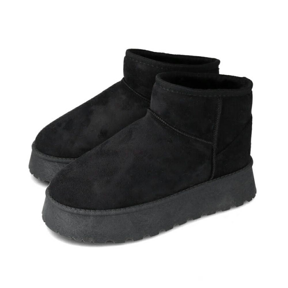 厚底ムートンブーツ