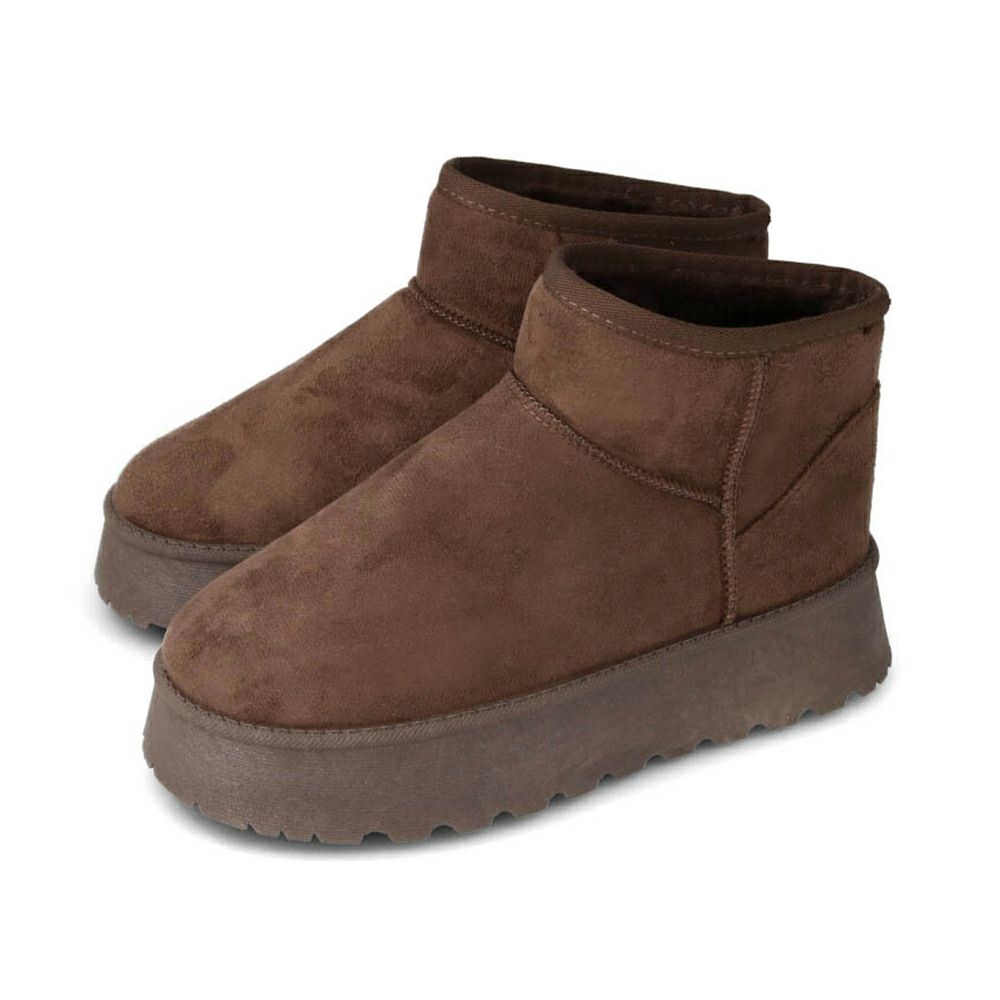 厚底ムートンブーツ