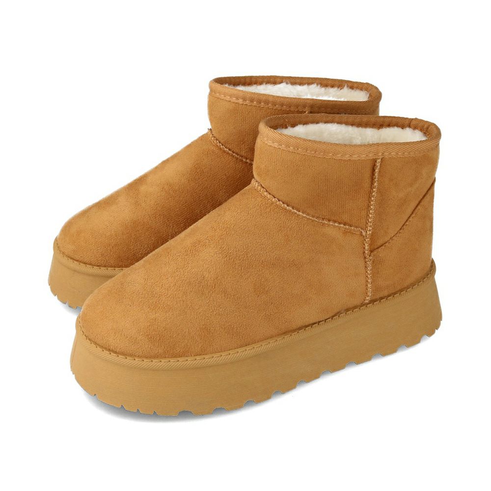 厚底ムートンブーツ