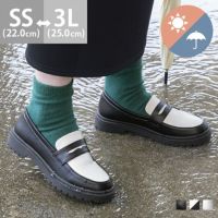 menue (メヌエ) 晴雨兼用 ボリュームソール やわらかローファー