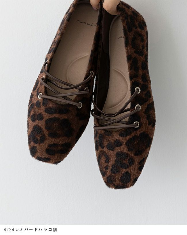 menue (メヌエ) レースアップ スクエアトゥ パンプス