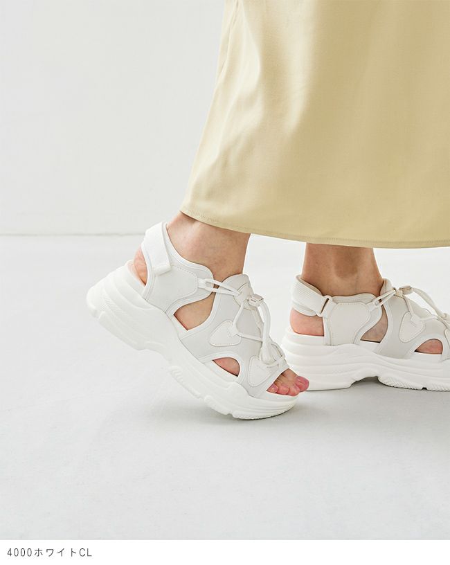 menue (メヌエ) 厚底 スポーツサンダル