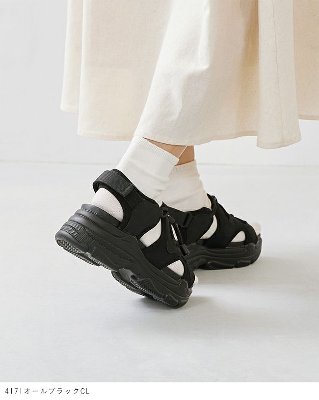 menue (メヌエ) 厚底 スポーツサンダル