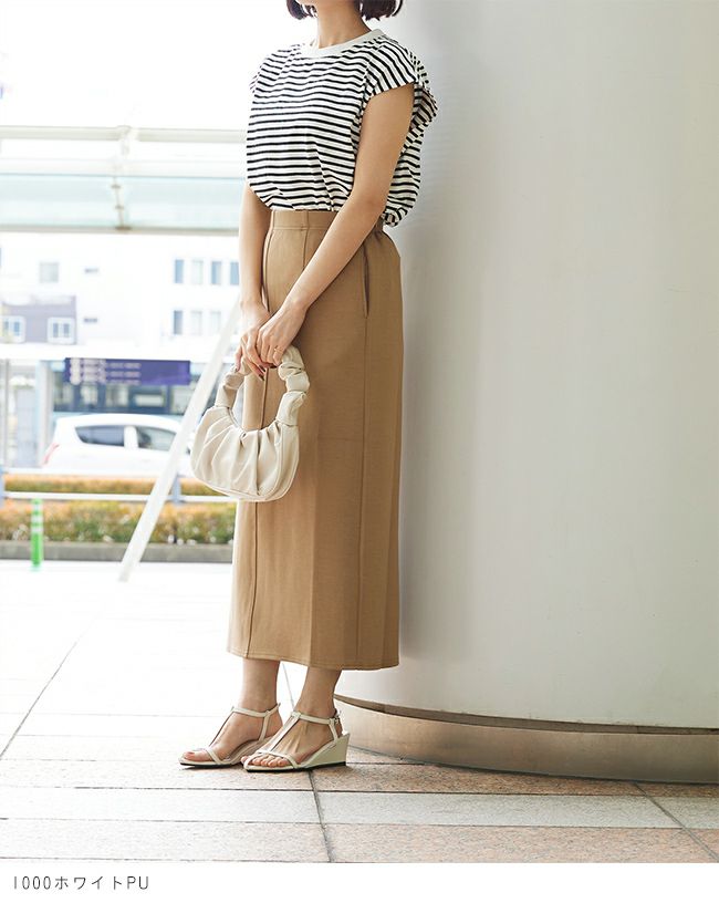 menue (メヌエ) Tストラップ ウェッジヒール サンダル