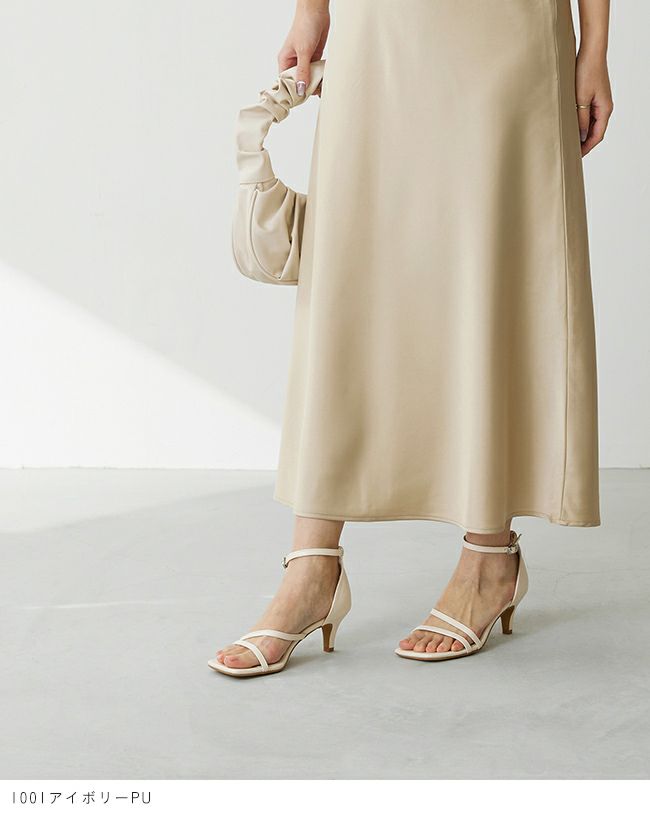 menue (メヌエ) アンクル 細ストラップ サンダル