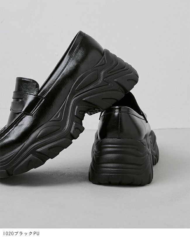 menue (メヌエ) 厚底 コインローファー