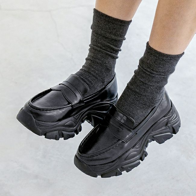 menue (メヌエ) 厚底 コインローファー