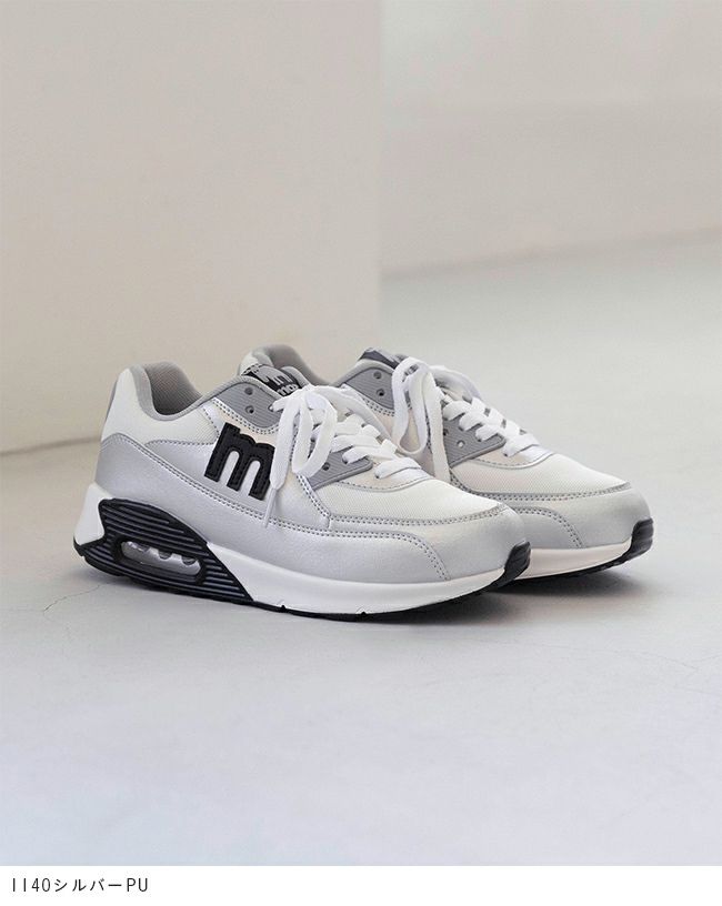 moz (モズ) エアーソール付き 機能性厚底スニーカー