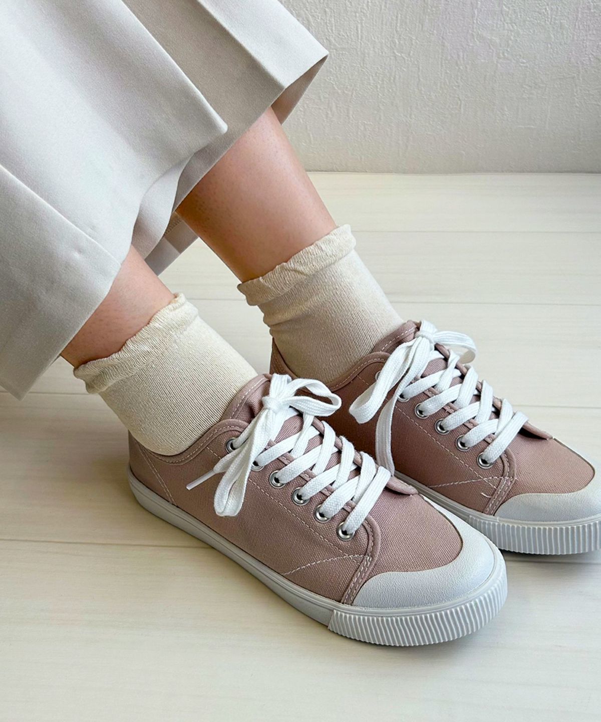 リサイクルコットン 口ゴムゆったりショートソックス