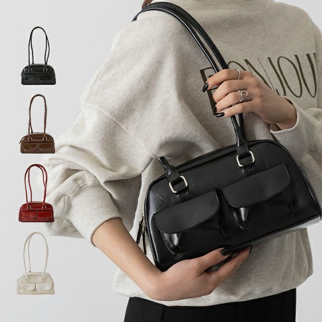 アウトポケット ボストンバッグ