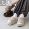 menue (メヌエ) 厚底 もこもこ ファーサンダル
