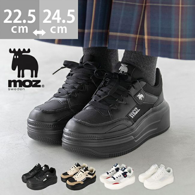 moz (モズ) 軽量 厚底スニーカー 